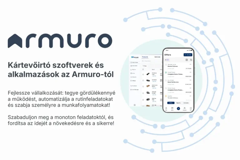 Armuro: kártevőirtás menedzsment szoftver, amely dolgozik akkor is, amikor te nem tudsz